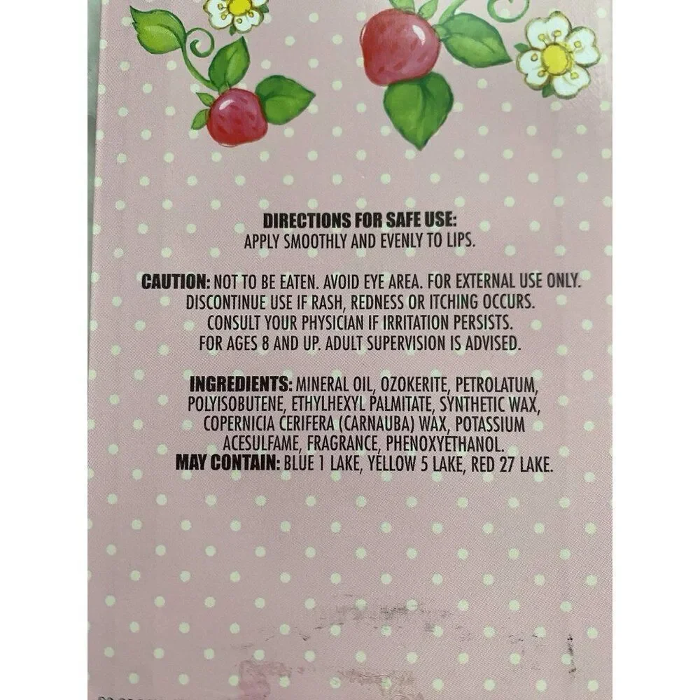 8 Pack Strawberry Shortcake Flavored Lip‎ Balms Lemon Meringue Cake Batter NEW